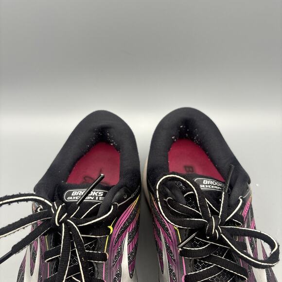 Brooks Ghost 15 Women’s Size 9 Running Walking Sneakers Shoes Black Peacock Pink - Picture 7 of 9
